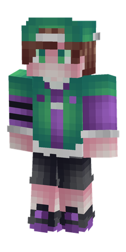 Blue skin: body, front render