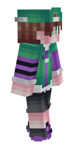 Blue skin: body, right side render