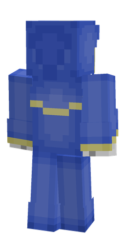 Blue skin: body, back render