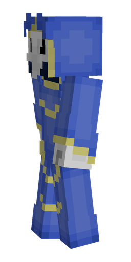 Blue skin: body, left side render