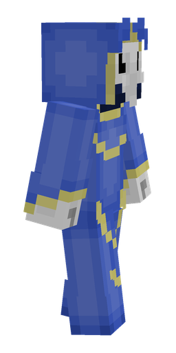 Blue skin: body, right side render