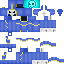 Blue skin: raw texture render