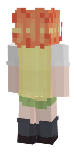 Orange skin: body, back render