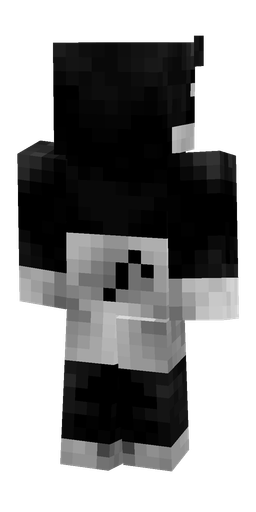 Black skin: body, back render