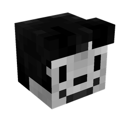 Black skin: head render