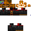 Black skin: raw texture render
