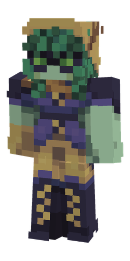 Blue skin: body, front render