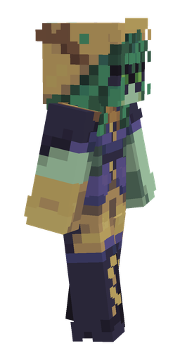 Blue skin: body, right side render