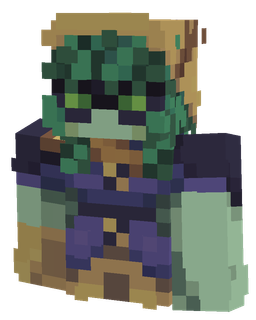 Blue skin: bust render