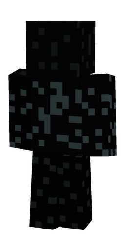 Black skin: body, back render