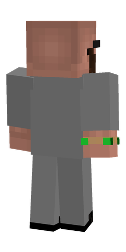 Black skin: body, back render