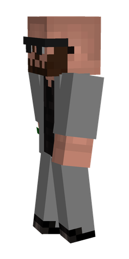 Black skin: body, left side render