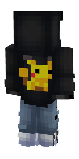 Black skin: body, back render
