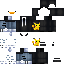 Black skin: raw texture render