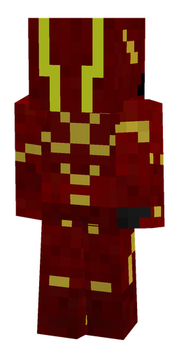 Red skin: body, back render