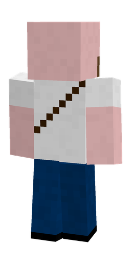 Blue skin: body, back render