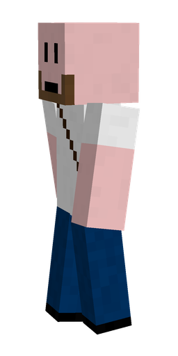 Blue skin: body, left side render