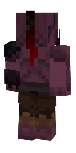 Black skin: body, back render
