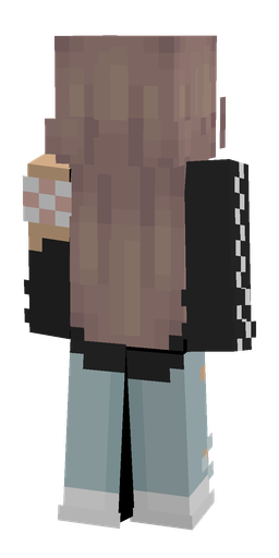 Black skin: body, back render