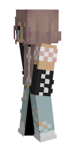 Black skin: body, left side render