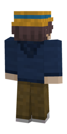 Blue skin: body, back render