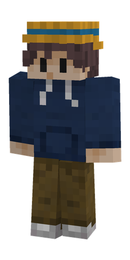 Blue skin: body, front render