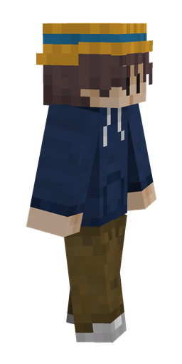 Blue skin: body, right side render