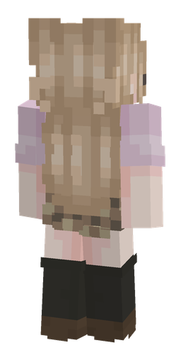 Black skin: body, back render