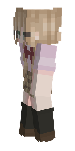 Black skin: body, left side render
