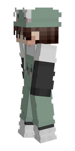 Black skin: body, left side render