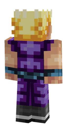Black skin: body, back render