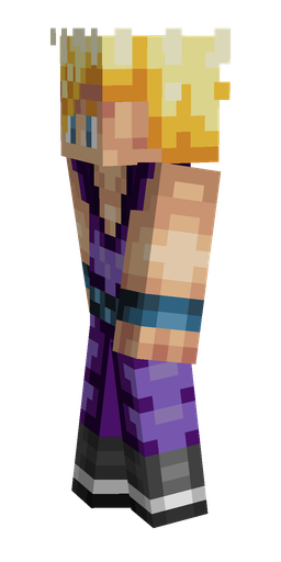 Black skin: body, left side render