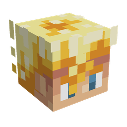 Black skin: head render