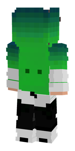Black skin: body, back render