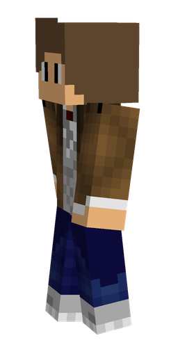 Blue skin: body, left side render