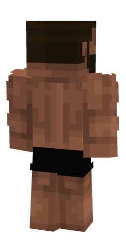 Black skin: body, back render
