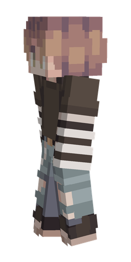 Black skin: body, left side render