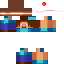 Blue skin: raw texture render