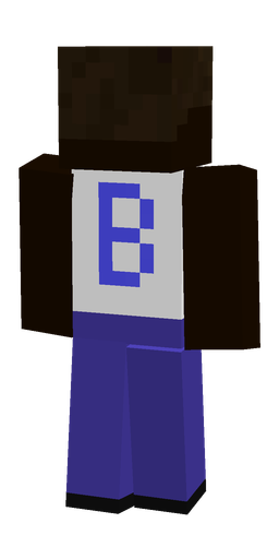 Black skin: body, back render