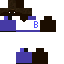 Black skin: raw texture render