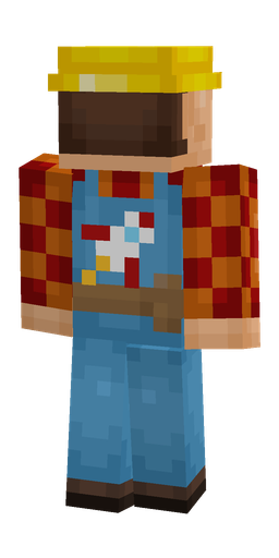 Blue skin: body, back render