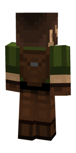 Black skin: body, back render