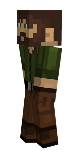 Black skin: body, left side render