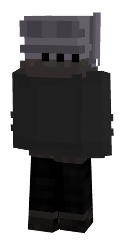 Black skin: body, back render