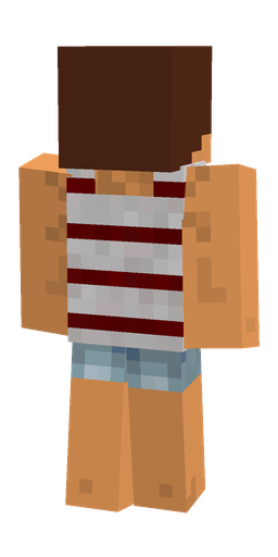 Brown skin: body, back render