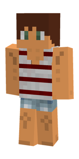 Brown skin: body, front render