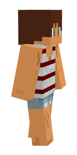 Brown skin: body, right side render