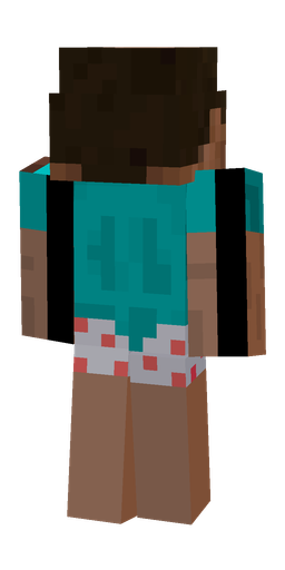 Blue skin: body, back render
