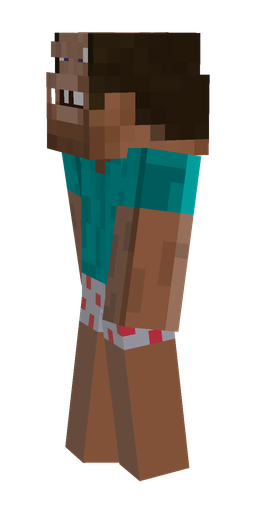 Blue skin: body, left side render