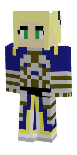 Blue skin: body, front render
